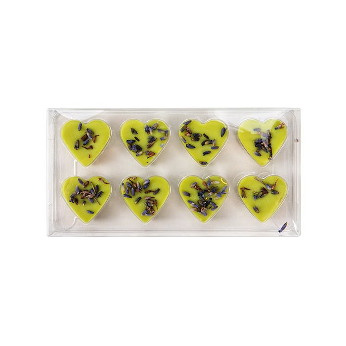 Clear Artisan Candy Box Set, Heart Insert 7x2.1x13.8 cm (25 pieces) [CNDYH272]