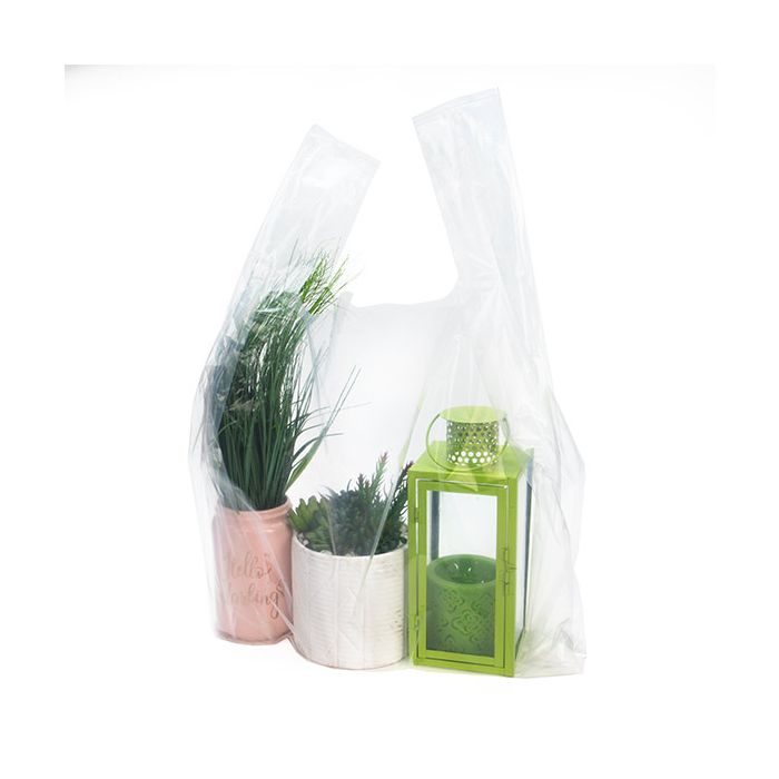 Plastic Carrier Bags Transparent 50.8x25.4x76.2cm (100 pieces) [CHB5]