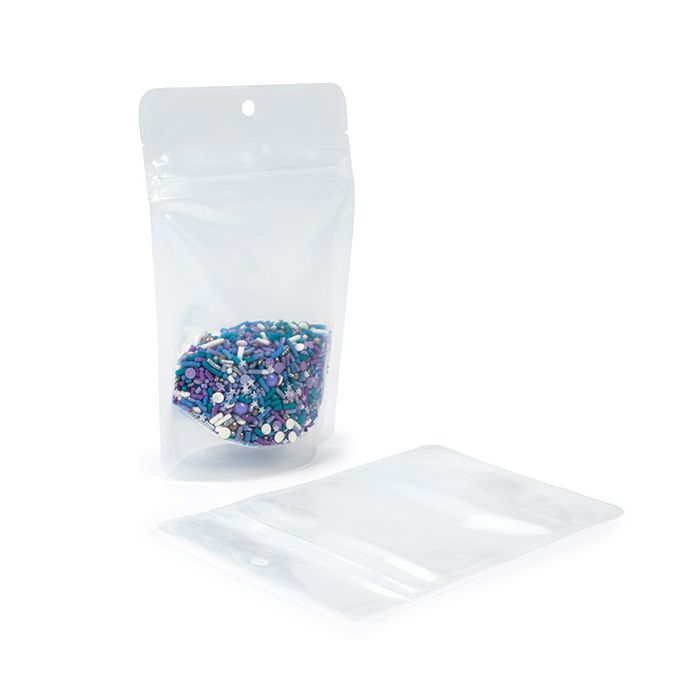 Stand Up Pouch Transparent w/ RETAIN™ 10.2x6x15.2 cm (100 pieces) [ZBGERR2]