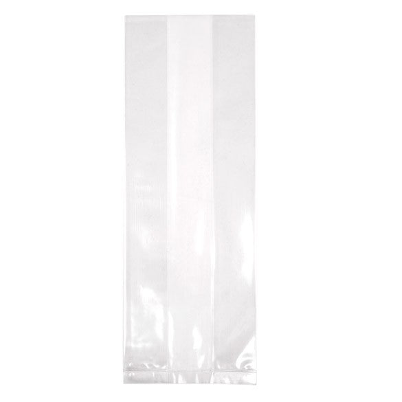 Plastic Bags 8.9x5.7x24.8cm with side gusset (100 pieces) [GB25]
