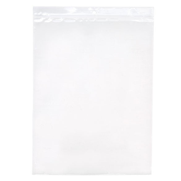 Grip Seal Bags with Hang hole 23x30.5cm Crystal Clear PP 100 micron (100 pieces) [Z4R912]