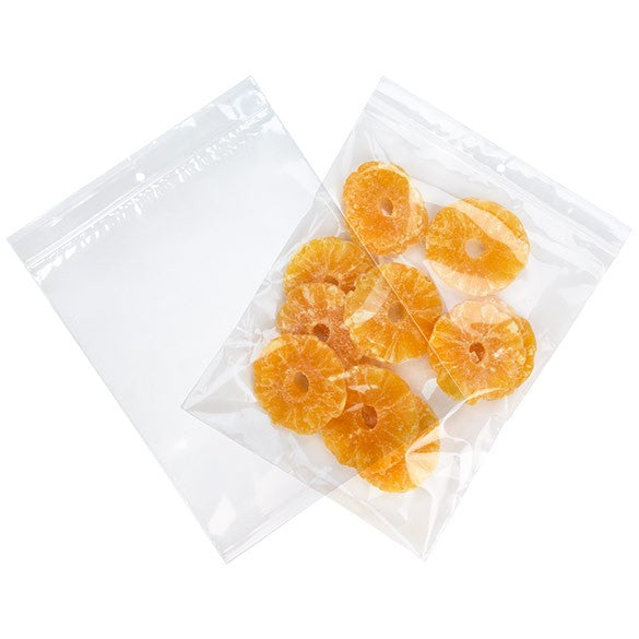 Grip Seal Bags with Hang hole 20.5x25.5cm Crystal Clear PP 75 micron (100 pieces) [Z3R810]