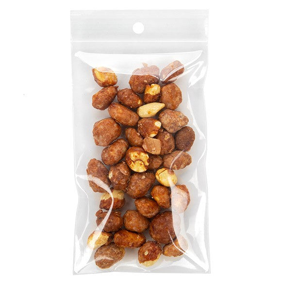 Grip Seal Bags with Hang hole 7.5x12.5cm Crystal Clear PP 100 micron (100 pieces) [Z4R35]
