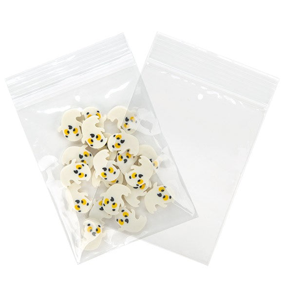 Grip Seal Bags with Hang and Vent-hole 7.5x10cm Crystal Clear PP 50 micron (100 pieces) [ZR34V]