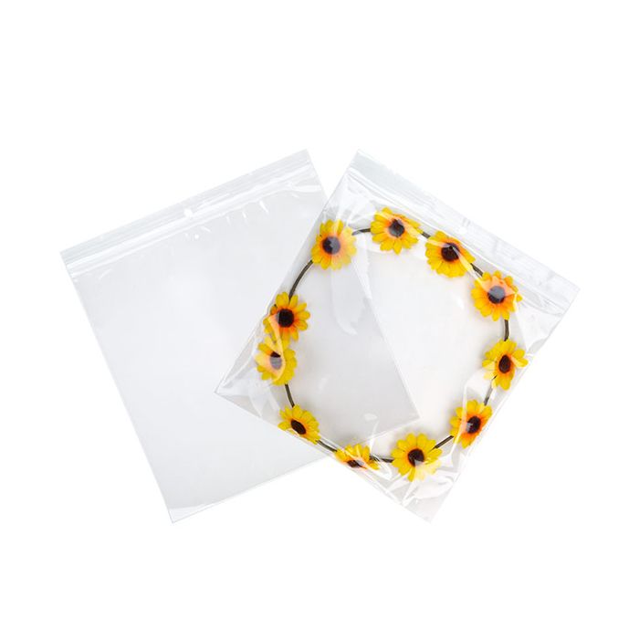 Grip Seal Bags with Hang and Vent-hole 20.5x20.5cm Crystal Clear PP 50 micron (100 pieces) [ZR88V]