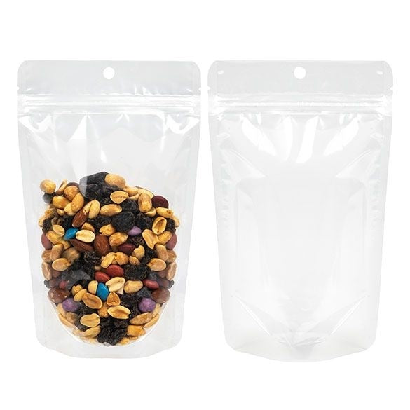 Stand Up Pouches Transparent 13x7.9x20.6cm | 113 grams with hang hole (100 pieces) [ZBG3H]