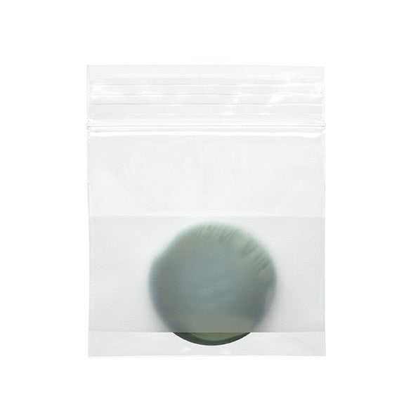 Grip Seal Bags with Write-on-Panel 5x5cm Crystal Clear PP 50 micron (100 pieces) [ZWC22]