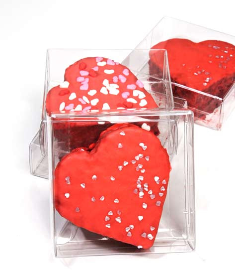 Plastic Gift Boxes 8.3x2.9x8.3cm Crystal Clear (25 pieces) [FB86]