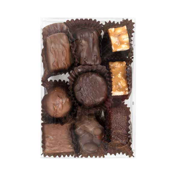 Plastic Gift Boxes for Chocolates 10.5x2.5x15.6cm with Insert (100 pieces) [CNDY167]