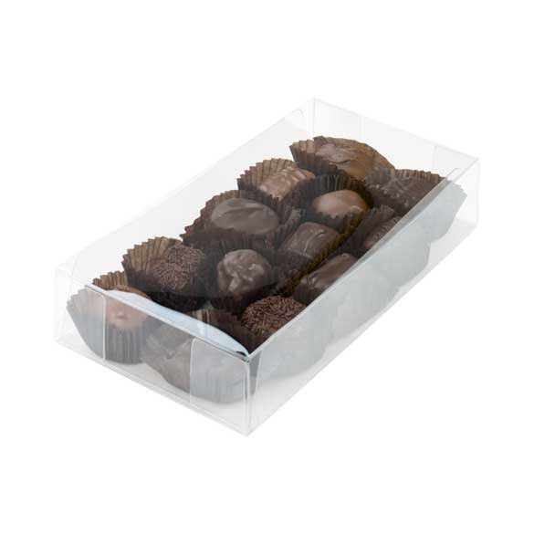 Plastic Gift Boxes for "chocolate" Truffels 10.8x4.1x21.6cm with Insert (100 pieces) [CNDY193]