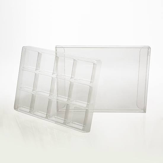 Crystal Clear Artisan Candy Box Set for 12 10.3 x 2 x 13,8cm (25 Pieces) [CNDY270]