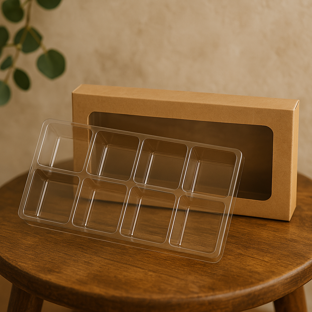 Kraft Gift Boxes for Candy Set of 8 pieces 7x1.4x13.8cm (25 pieces) [CNDY273]