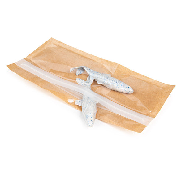 Eco-Friendly Grip Seal Bags Kraft 14x4.4 cm (100 pieces) [HZBBE8KC]