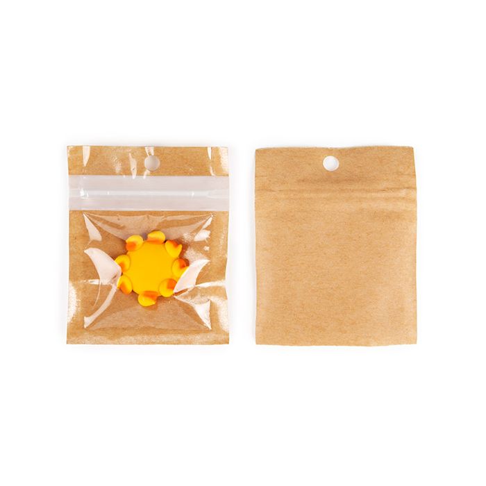 Eco-Friendly Grip Seal Bags Kraft 5.1x5.1 cm (100 pieces) [HZBBE9KC]