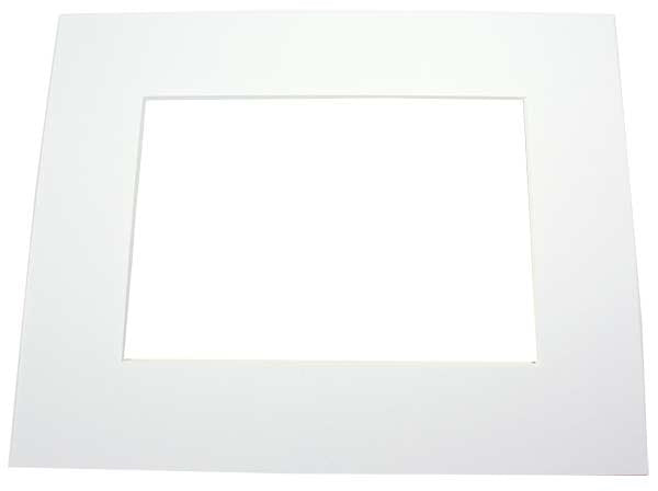 Mount Board bright White 8.9x14cm Window - Outer size 12.7x17.8cm Conservation Quality (25 pieces) [MS30025]