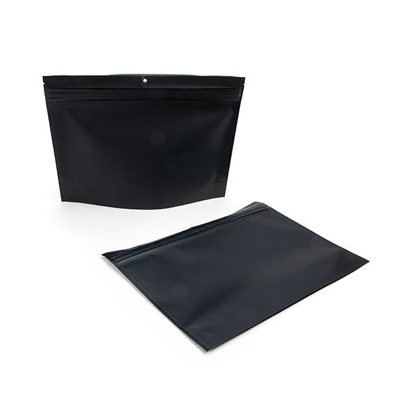 Child Resistant Pouch Bags Matte Black 30,5x10,2x22,9cm (100 Pieces) [CRP129MB]