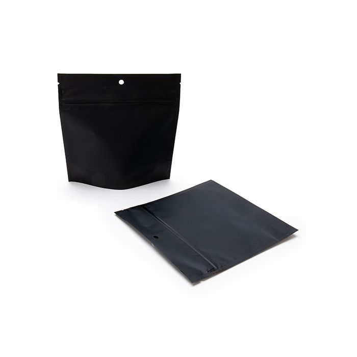 Child Resistant Pouch Bags Matte Black 15,2x6,4x15,2cm (100 Pieces) [CRP66MB]