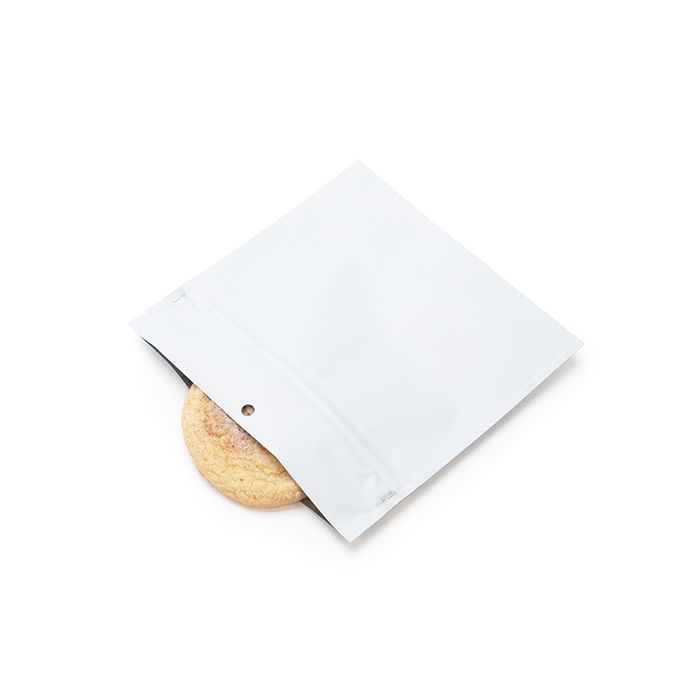 Child Resistant Pouch Bags Matte White 15,2x6,4x15,2cm (100 Pieces) [CRP66MW]
