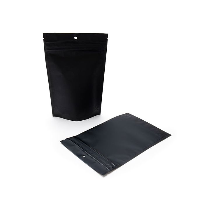 Child Resistant Pouch Bags Matte Black 14,9x6,4x23,2cm (100 Pieces) [CRP7MB]