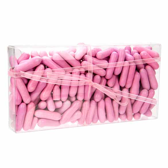 Plastic Gift Boxes for 8 Chocolates 7x2.1x13.8cm (25 pieces) [FPB314]