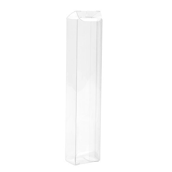 Plastic Gift Boxes 3.8x2.5x19.1cm Crystal Clear (25 pieces) [FPB340]