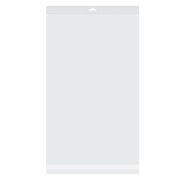 Headerbags 31.6x51.4cm Reclosable and Crystal Clear (100 pieces) [HB1220]