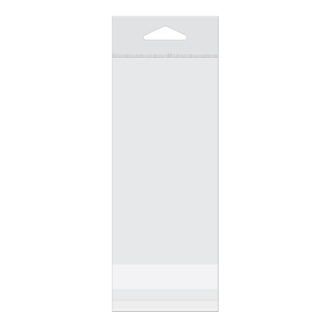 Headerbags 7.3x14.3cm Reclosable and Crystal Clear (100 pieces) [HB2H5]