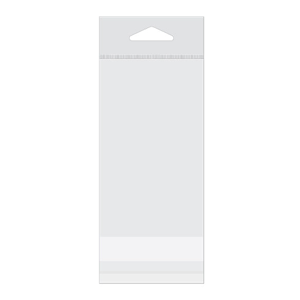 Headerbags 7x12.1cm Reclosable and Crystal Clear (100 pieces) [HB2X4]