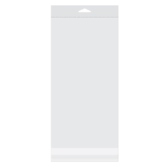 Headerbags 15.7x30.6cm Reclosable and Crystal Clear (100 pieces) [HB612S]
