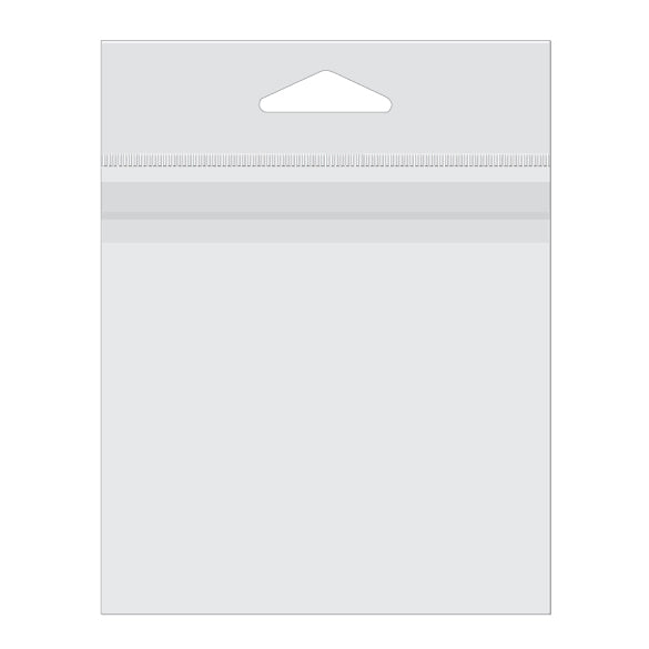 Headerbags 10.2x10.2cm for Top loading of contents (500 pieces) [J6T]