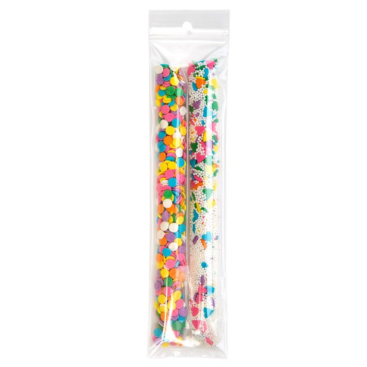 Grip Seal Bags with Hang hole 5x20.5cm Crystal Clear PP 50 micron (100 pieces) [ZR28]