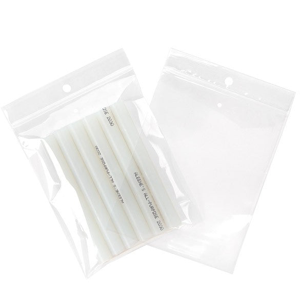 Grip Seal Bags with Hang and Vent-hole 10x12.5cm Crystal Clear PP 50 micron (100 pieces) [ZR45V]