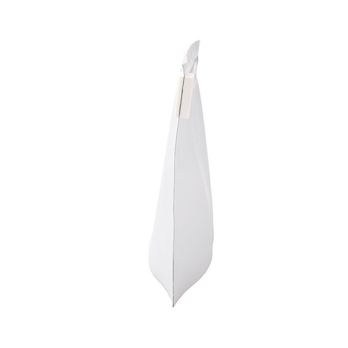 Plastic Bags White 20.3x6.2x15.2cm with Child-proof Closure (10 pieces) [CRZ68W]