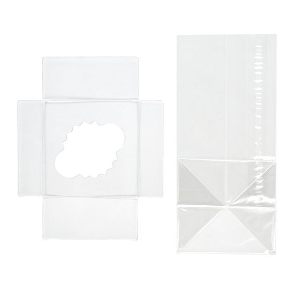 Bags Set for 1 Cupcake 10.2x10.2x22.9cm with White Insert (100 pieces) [CBG4XL]