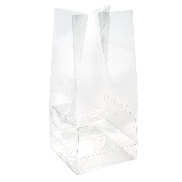 Bags Set for 2 Mini Cupcakes 12.7x5.7x12.7cm with White Insert (100 pieces) [CBG9]