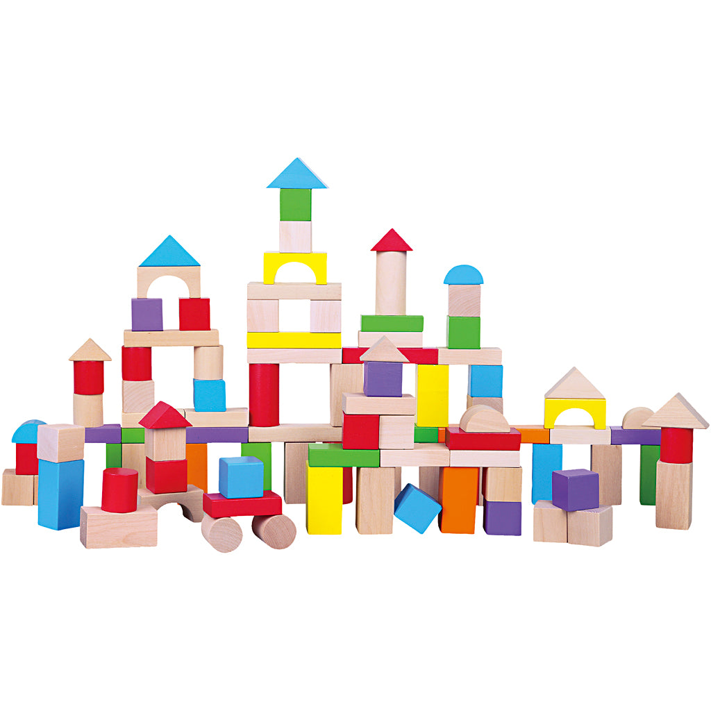 VIGA wooden blocks, size 3 cm, 100 parts