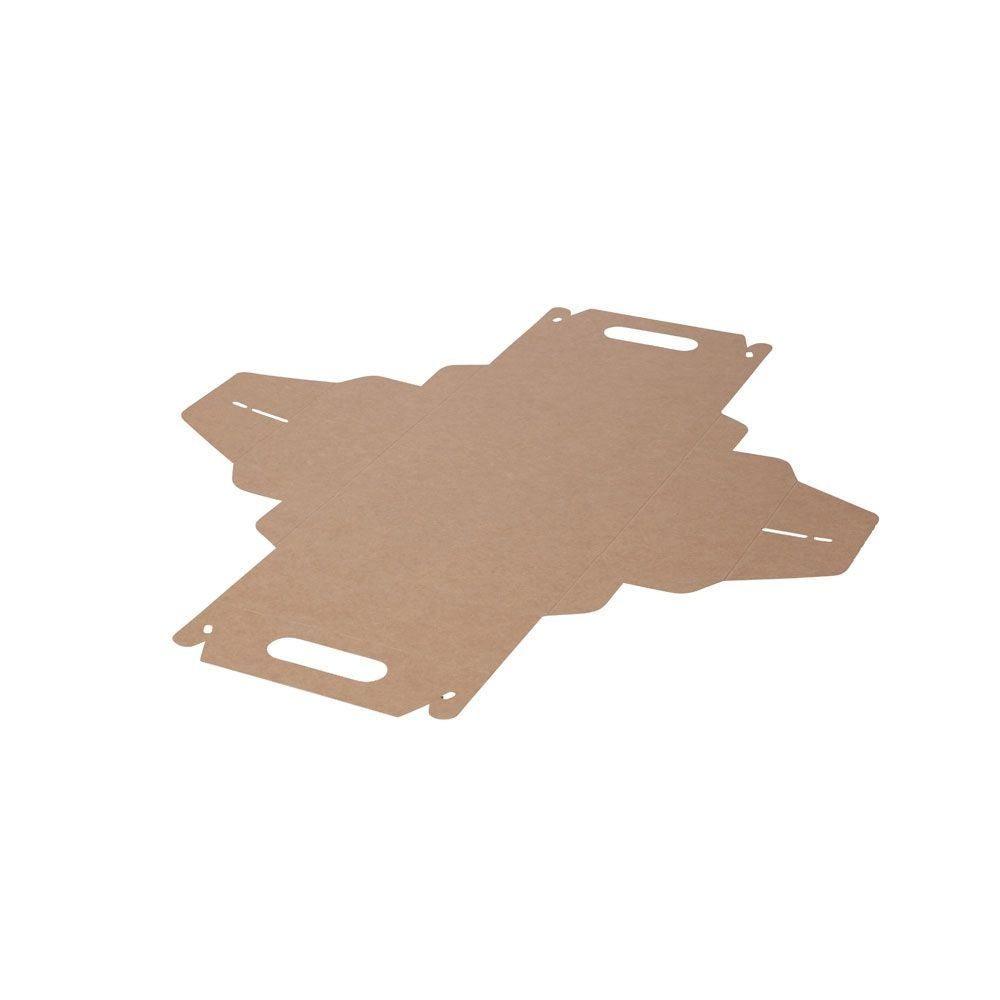 Cardboard handle box brown 21x17x9 cm (100 pieces) [GB-DFC01705]