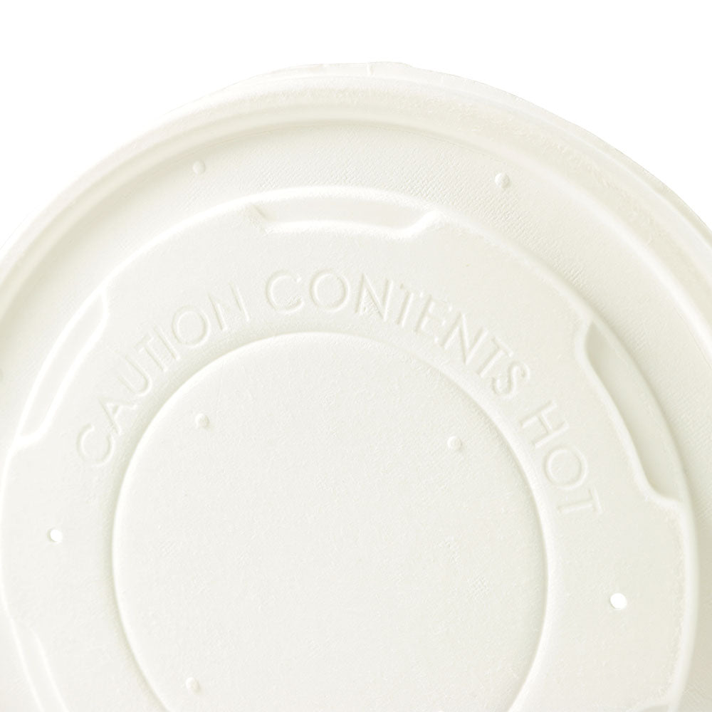 Flat Lid Paper Ø 115 mm White Closed (500 pieces) [GB-DHD04501]