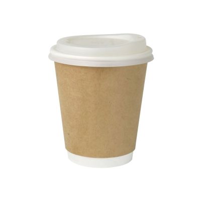 Double-walled Cup Cardboard 300 ml Ø 80 Brown (500 pieces) [GB-DHD04882]