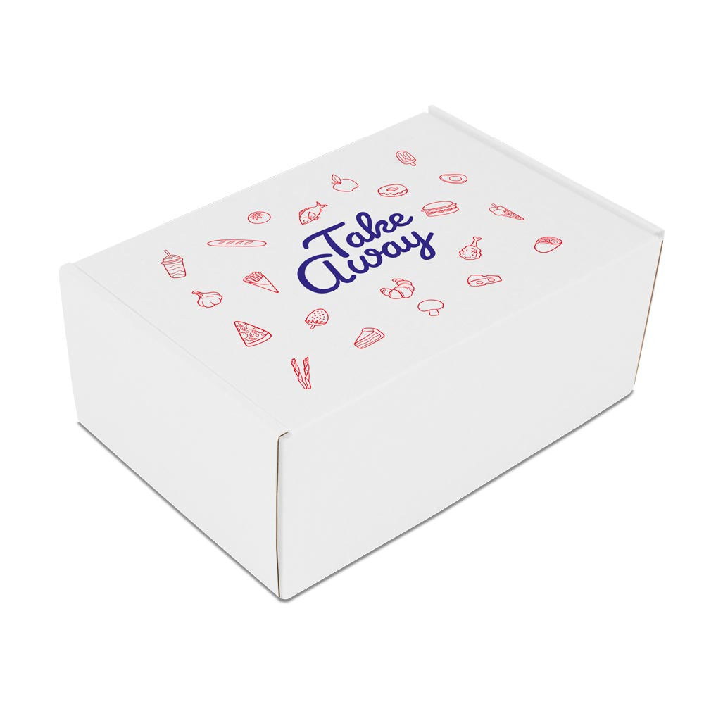 Take-away boxes 27x20x13cm White (50 pcs)