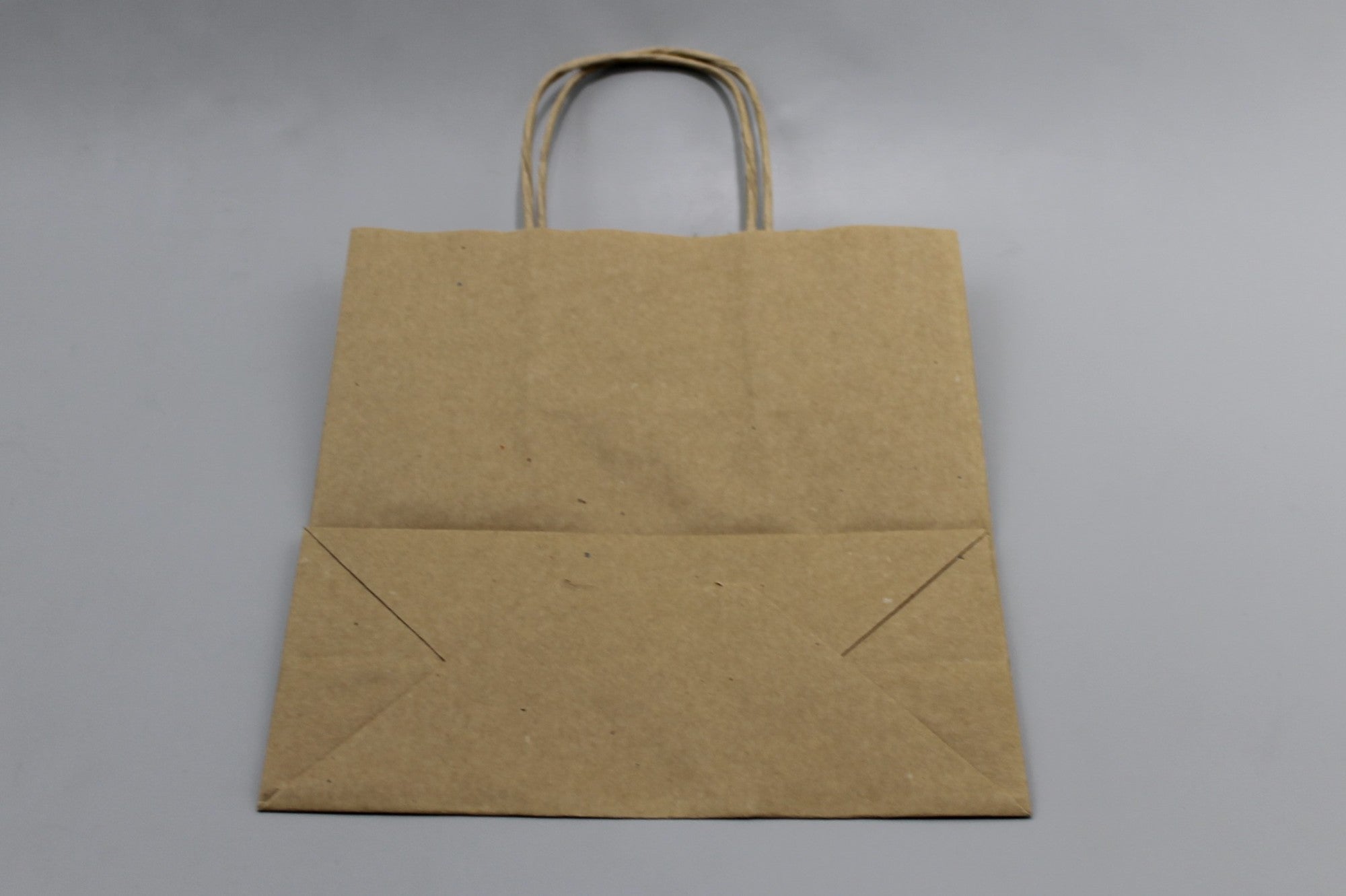 Paper Carrier Bags Brown 18x8x22cm Kraft 90 grams with twisted handles (50 pieces) [PAMB1822]