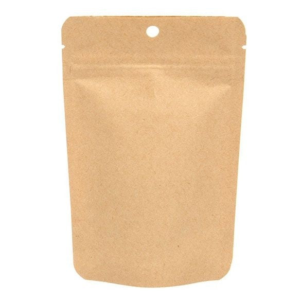 Stand Up Pouches Kraft Compostable 10.2x6x15.2cm | 57 grams (100 pieces) [ZBGEK2]