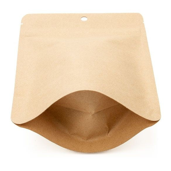 Stand Up Pouches Kraft Compostable 13x7.9x20.6cm | 113 grams (100 pieces) [ZBGEK3]