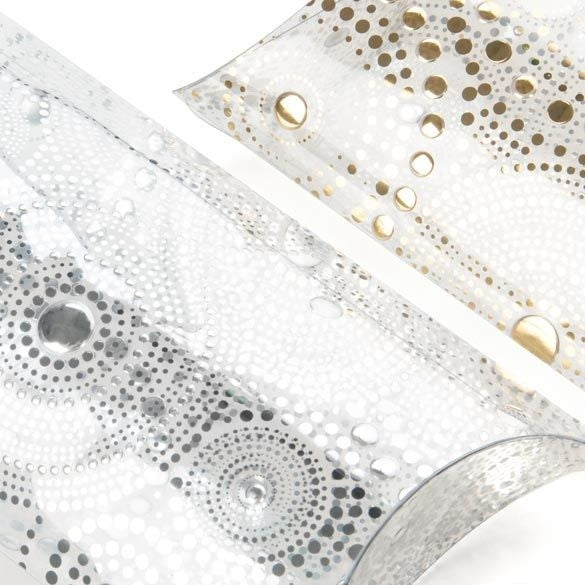 Pillow Packs Hot Stamp Print Silver 10x4x17cm (25 pieces) [FS204]