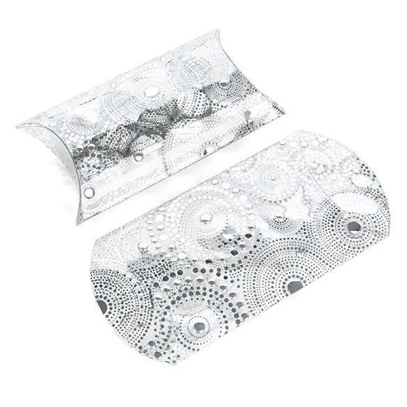 Pillow Packs Hot Stamp Print Silver 10x4x17cm (25 pieces) [FS204]