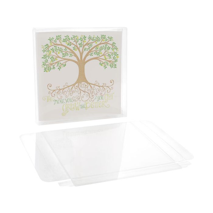 Plastic Gift Boxes 13x1.6x12.9cm Crystal Clear (25 pieces) [FB11]