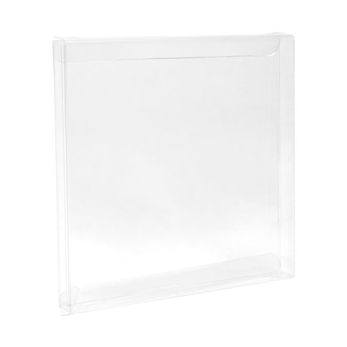 Plastic Gift Boxes 15.6x1.6x15.4cm Crystal Clear (25 pieces) [FB13]