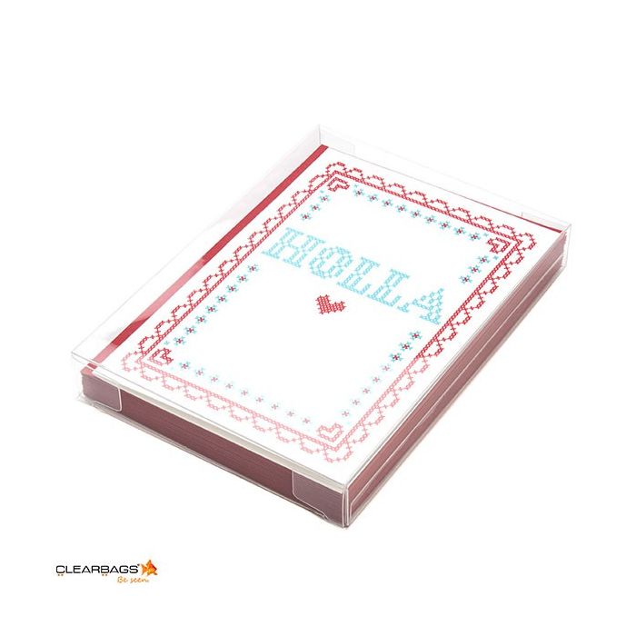 Plastic Gift Boxes 13.7x2.5x18.7cm Crystal Clear (25 pieces) [FB15]