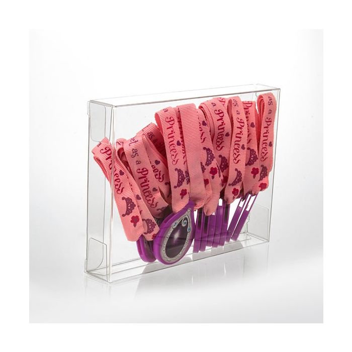 Plastic Gift Boxes 11.4x2.5x14.9cm Crystal Clear (25 pieces) [FB17]