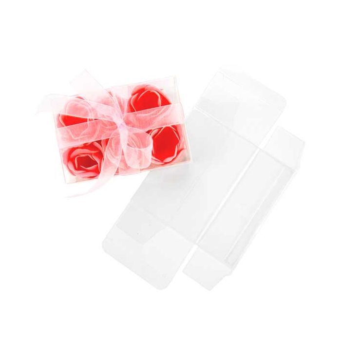 Plastic Gift Boxes 7.3x4.1x10.8cm Crystal Clear (25 pieces) [FB265]